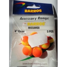 Flutuadores Barros Nº15mm 5Pcs